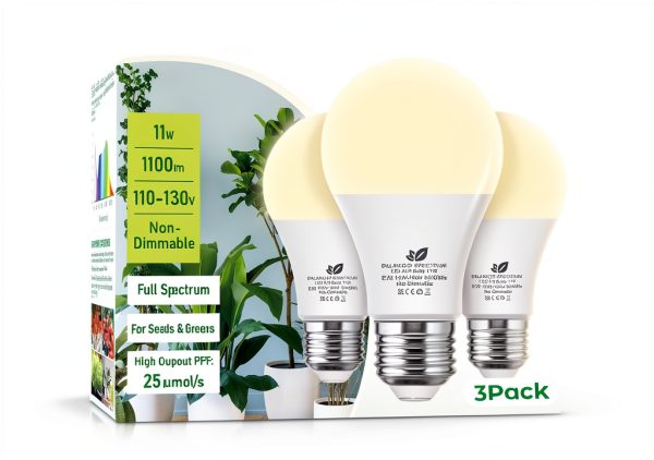 Flaspar LED Grow Light Bulb A19 Bulb for Indoor Plants-0