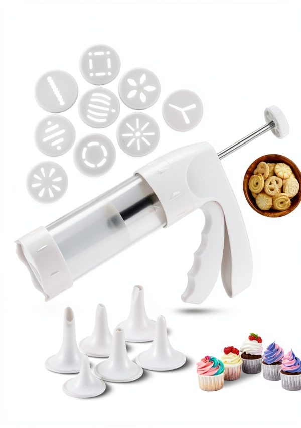 YOOUSOO Cookie Press Gun Kit Food Grade ABS Easy to Use-6