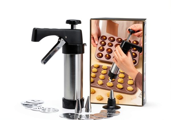 GleeAnt Stainless Steel Cookie Press Gun Kit for Baking-7