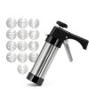 AXWATDEI Cookie Press Stainless Steel 6 Tips 12 Discs-3