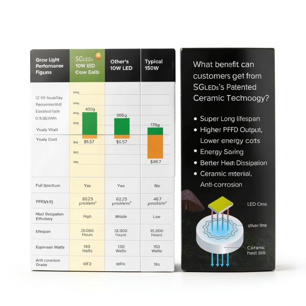 SGLEDs LED Light Bulb Daylight White 10W A19 E26-4