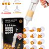 MAJCL Cookie Press Stainless Steel Kit with Tips Discs-0