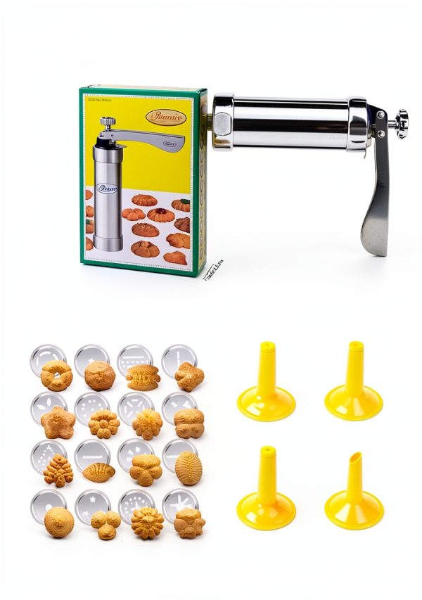 MAJCL Cookie Press Stainless Steel Christmas Baking Kit-6