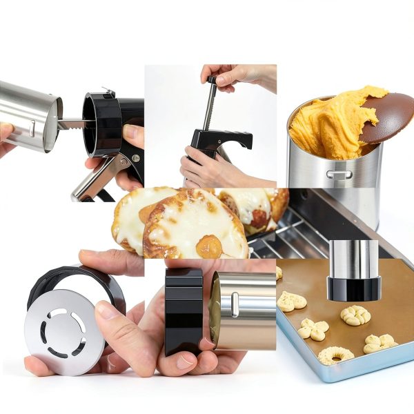 FEAYEA Cookie Press Stainless Steel Christmas Baking Kit-3