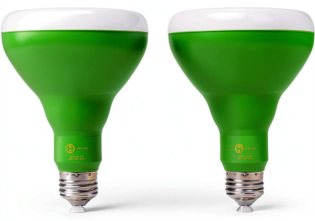 helloify LED grow light bulb installed in a indoor garden