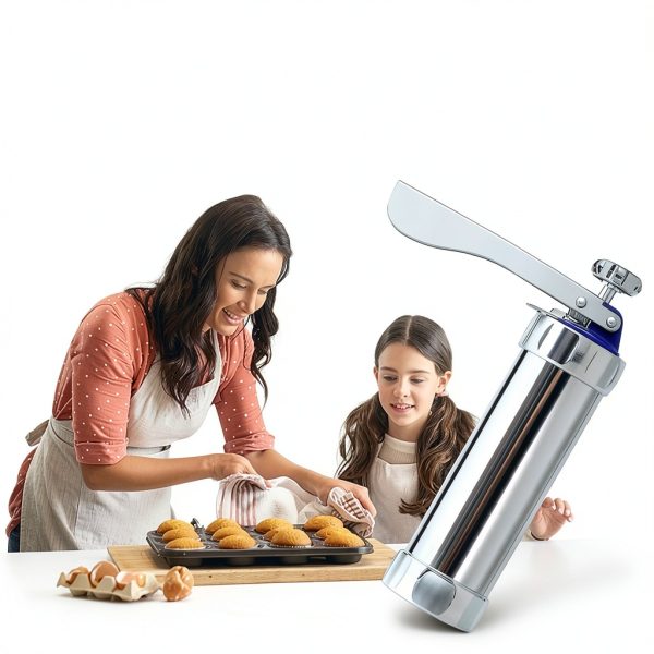 MAJCL Cookie Press Stainless Steel Christmas Baking Kit-5