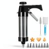 CulinaGear Stainless Steel Cookie Press Hearts Stars Bakers-0
