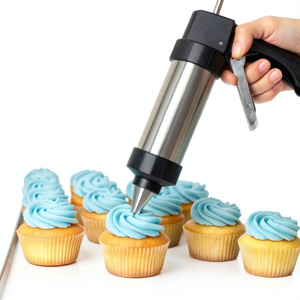 CulinaGear Stainless Steel Cookie Press Hearts Stars Bakers-3