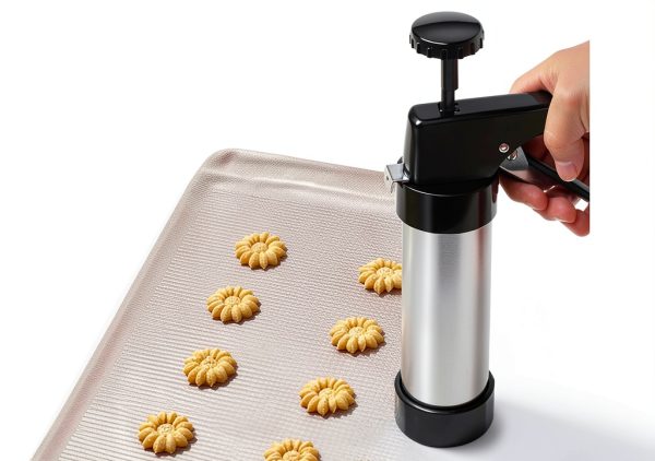 GleeAnt Stainless Steel Cookie Press Gun Kit for Baking-6