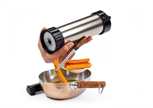 Generic Churro Maker Stainless Steel with 3 Nozzles Home Kit-6