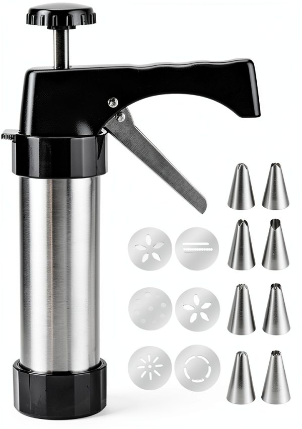 FEAYEA Cookie Press Stainless Steel Christmas Baking Kit-0