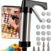 GleeAnt Stainless Steel Cookie Press Gun Kit for Baking-0