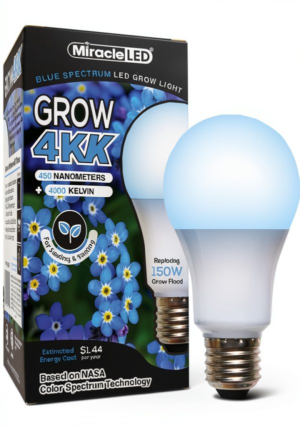 Miracle LED 4KK Blue 12W Grow Light Bulb-0