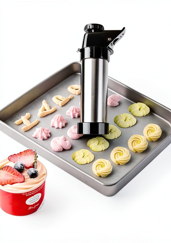 Sweecream Cookie Press Gun Stainless Steel 27 Piece Set-2
