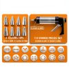 AXWATDEI Cookie Press Stainless Steel 6 Tips 12 Discs-5