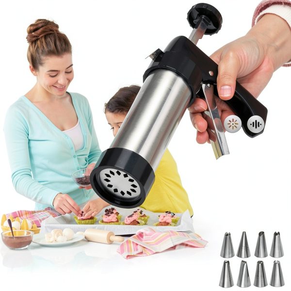 GleeAnt Stainless Steel Cookie Press Gun Kit for Baking-2
