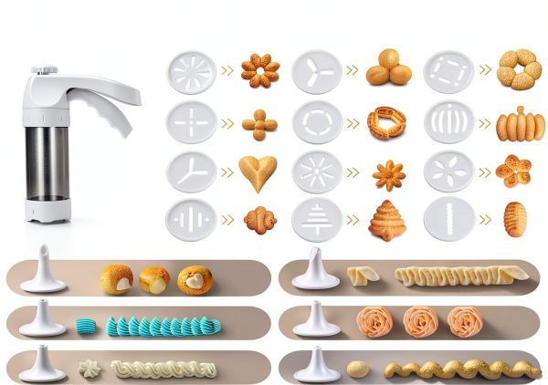 Dacono Cookie Press Plastic Variety Pack 16 Discs-2