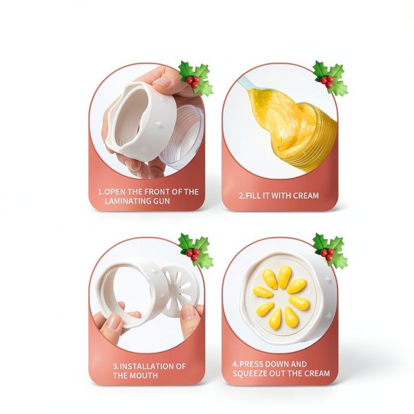 EooUooIP Cookie Press Stainless Steel Christmas Baking Kit-5