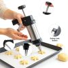 CulinaGear Stainless Steel Cookie Press Hearts Stars Bakers-1
