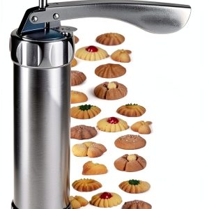 YOOUSOO Cookie Press Stainless Steel DIY Cookie Maker-0