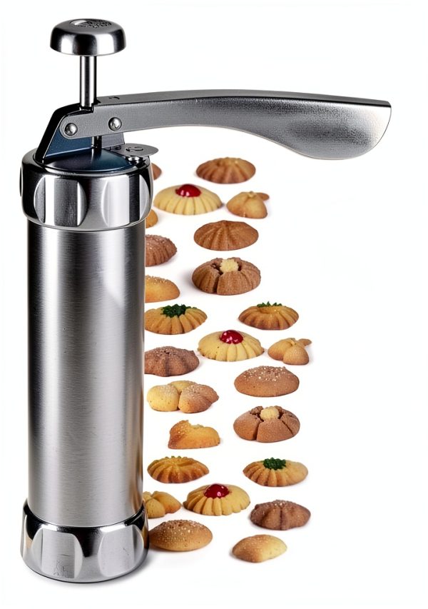 YOOUSOO Cookie Press Stainless Steel DIY Cookie Maker-0