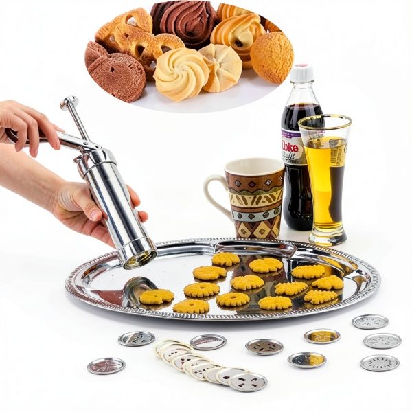 YOOUSOO Cookie Press Stainless Steel DIY Cookie Maker-5