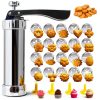 MAJCL Cookie Press Stainless Steel Christmas Baking Kit-0