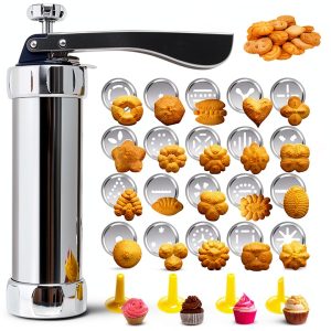 MAJCL Cookie Press Stainless Steel Christmas Baking Kit-0
