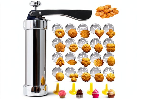 MAJCL Cookie Press Stainless Steel Christmas Baking Kit-0