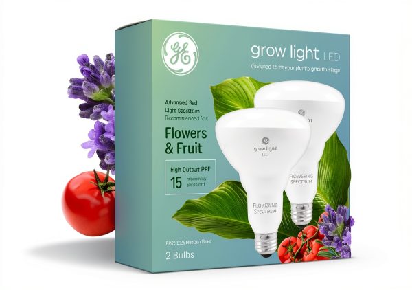 GE LED Grow Light BR30 9W Indoor Plant Bulb-0