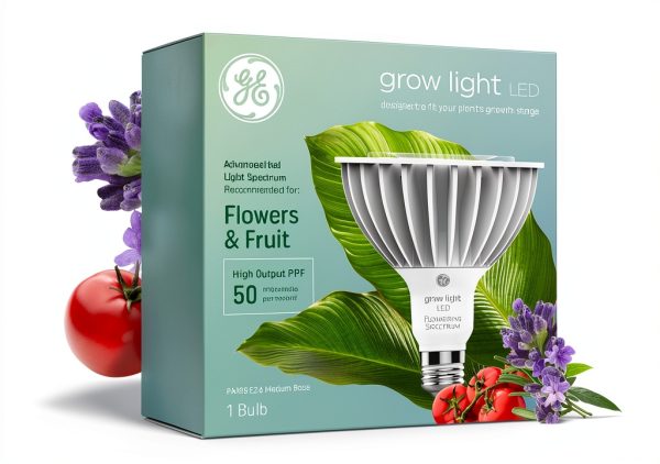 GE LED Grow Light Bulb PAR38 E26 Medium-0