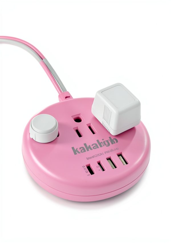 Pink Power Strip with USB C Ports by kakahigh Electronics-3