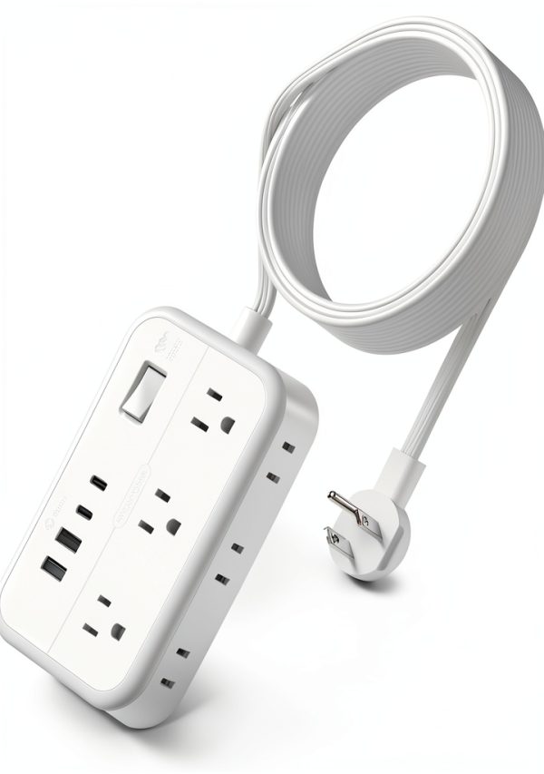 Extension Cord NTONPOWER Strip Flat Plug 15FT-0