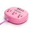 Pink Power Strip with USB C Ports by kakahigh Electronics-7