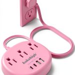 Pink Power Strip with USB C Ports by kakahigh Electronics-0