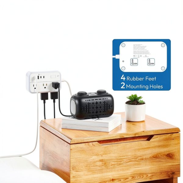 Extension Cord NTONPOWER Strip Flat Plug 15FT-5
