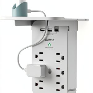Mifaso Surge Protector 6 Outlet with USB Fast-0