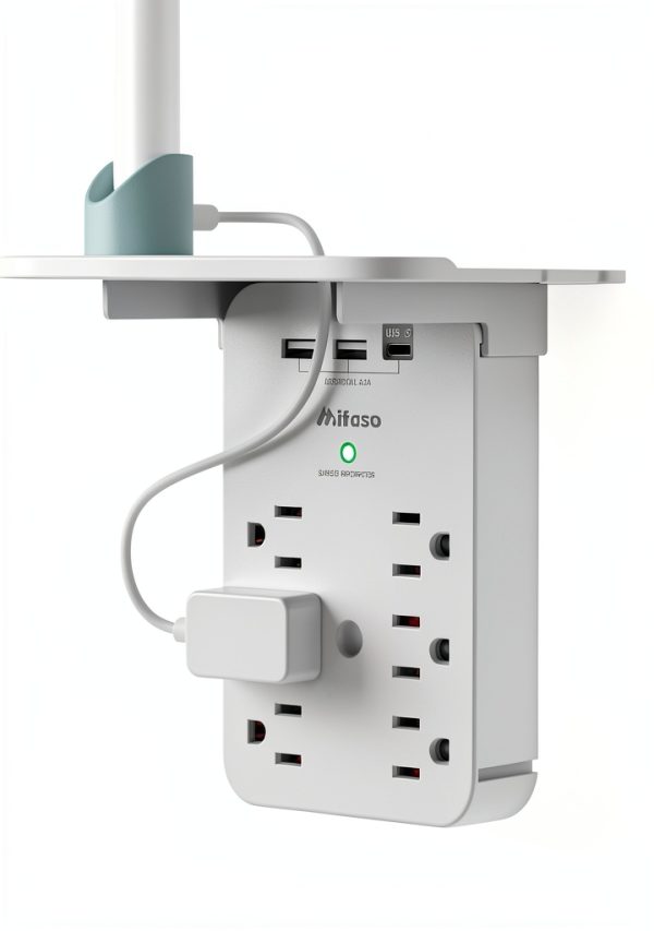 Mifaso Surge Protector 6 Outlet with USB Fast-0