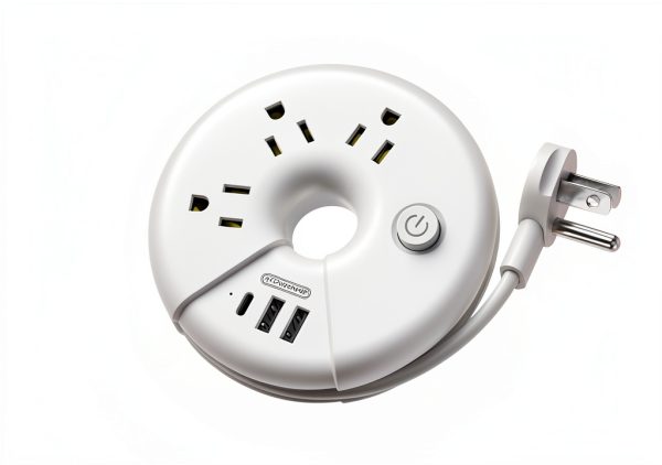 NTONPOWER USB Power Strip Black Compact Design-6