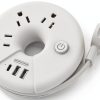 NTONPOWER USB Power Strip Black Compact Design-0