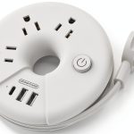 NTONPOWER USB Power Strip Black Compact Design-0