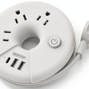 NTONPOWER USB Power Strip Black Compact Design-0
