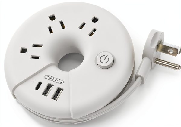 NTONPOWER USB Power Strip Black Compact Design-0