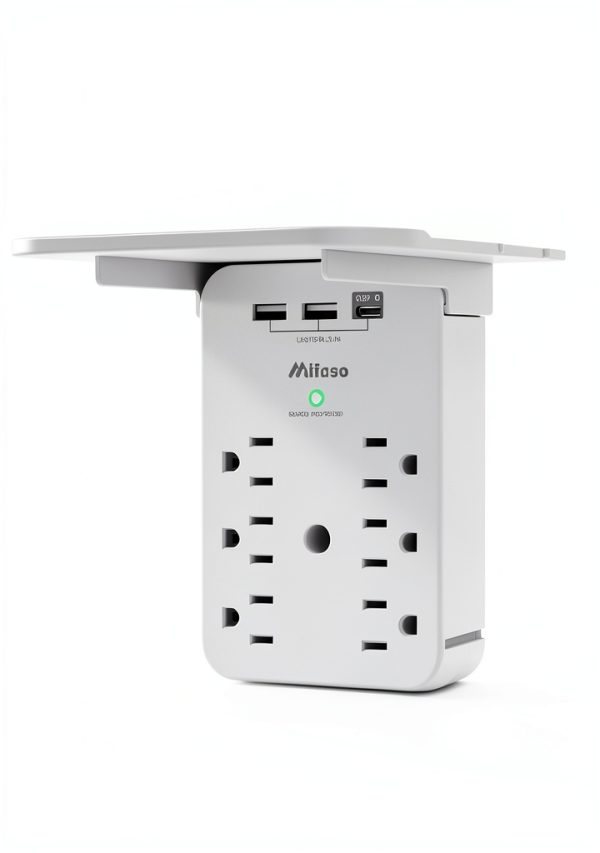 Mifaso Surge Protector 6 Outlet with USB Fast-4