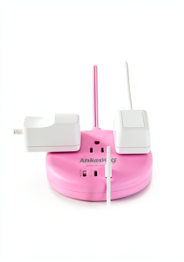 Pink Power Strip with USB C Ports by kakahigh Electronics-1