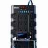 Power Strip SUPERDANNY Flat Plug 6 USB Fast Charge-1