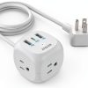 Anker Compact Power Strip 3 AC 2 USB-C White-0