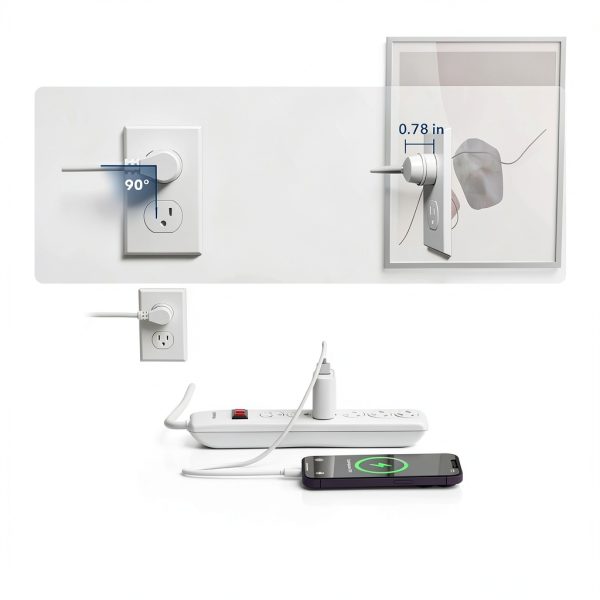 BN-LINK 6 Outlet Surge Protector with USB Ports White-2