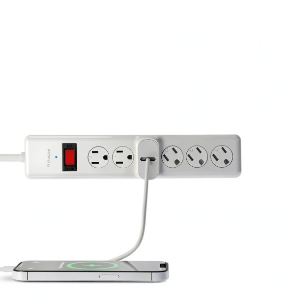 BN-LINK 6 Outlet Surge Protector with USB Ports White-1
