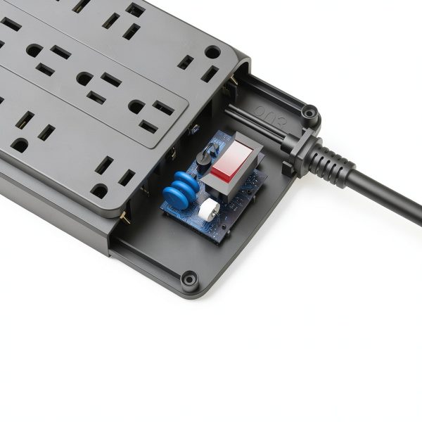 POWSAV 18-Outlet Power Strip with 4 USB Ports Plug Surge Protector-4
